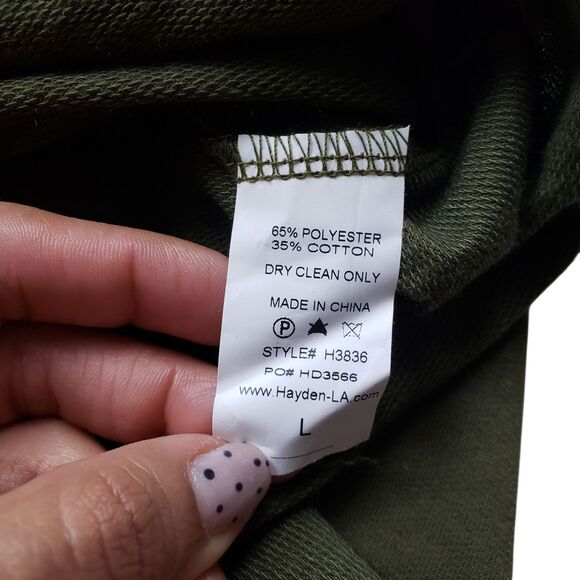 Saint Germain Sweater Womens Large Green Tie Top 3/4 Sleeve Preppy Pullover - Picture 8 of 10